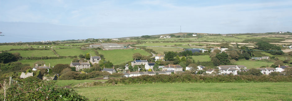 View from Nancherrow Hill towards Tregeseal Valley