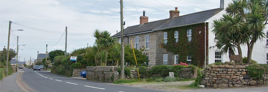 The small village of Trewellard near St Just